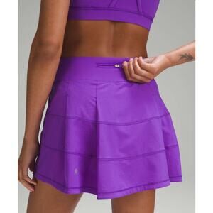 Lululemon Pace Rival Skirt Purple Size 6 -13'' NWOT Built-In Shorts Zip Pocket